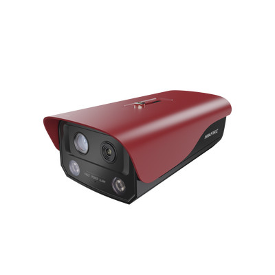 (HikFire) Cámara IP de Detección Térmica de Incendios / Detección de Llamas y Temperaturas Anormales / 4 Megapíxel (Lente Óptico) + 1 Megapíxel (Lente Térmico) / Compatible con Hik-Connect
