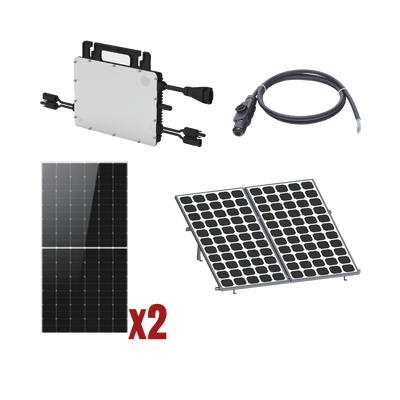 Kit Solar Interconexion  / 1kW  220Vca / Microinversores HOYMILES / Montaje Incluido  