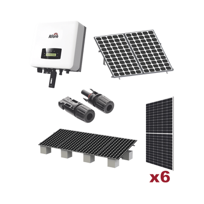 Kit Solar Interconexion / 3kW 220Vca / Inversor AFORE / Montaje Incluido