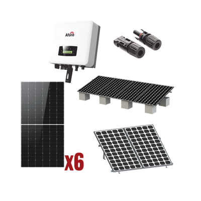 Kit Solar Interconexion  / 3kW  220Vca / Inversor AFORE / Montaje Incluido  
