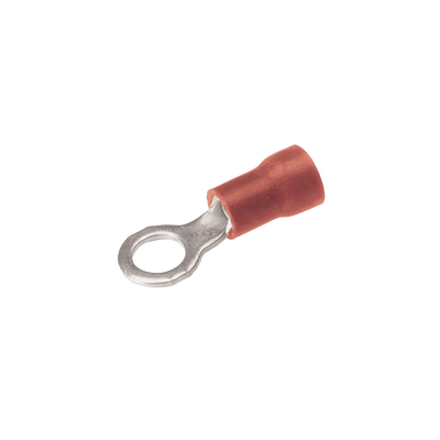 Zapata Terminal de Ojillo  para Tornillo 3/8 in (10 mm) calibre 22-16 AWG con aislamiento de vinilo.