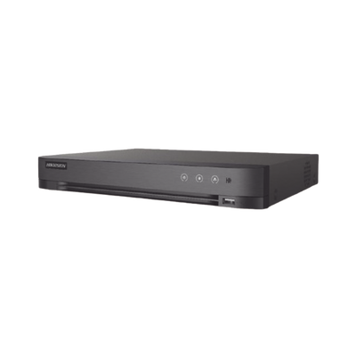 DVR 4 Canales TURBOHD + 4 Canales IP / 8 Megapixel (4K) / Audio por Coaxitron / ACUSENSE / Reconocimiento Facial / 1 Bahía de Disco Duro / Salida de Video en Full HD / H.265+
