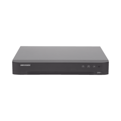 DVR 8 Canales TurboHD + 4 Canales IP / 5 Megapixel - 3K Lite / Acusense (Evita Falsas Alarmas) / Audio por Coaxitron / 1 Bahía de Disco Duro / H.265+ / Salida de Video en Full HD