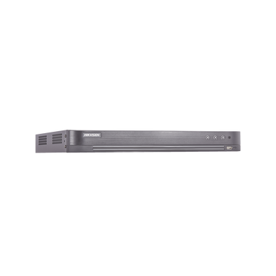 DVR 8 Canales TurboHD + 8 Canales IP / 8 Megapixel (4K) / Acusense (Evita Falsas Alarmas) / Audio por Coaxitron / 2 Bahías de Disco Duro / 8 Entradas de Alarma / 4 Salidas de Alarma / H.265+ 
