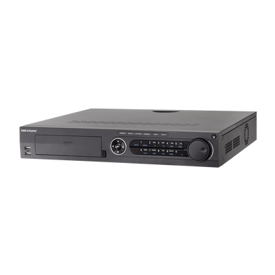 DVR 4K/8MP 16 Canales TurboHD  + 18 Canales IP / 4 Bahías de Disco Duro / Audio por Coaxitron / AcuSense / 16 Entradas de Alarma / 2 Salida de Video Independiente