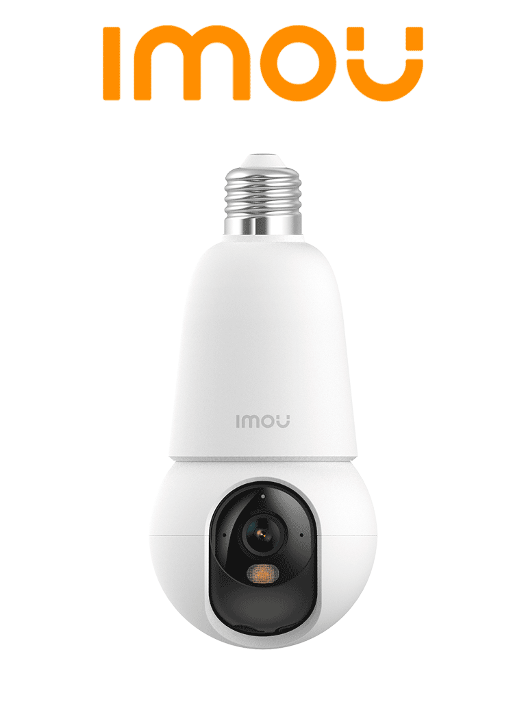 IMOU BulbCam 5MP (IPC-K6C-5H1WEB-E27-imou)- Cámara de 5Megapixeles/ Disuasión activa/ Modo privacidad/ Detección de humanos & Vehículos/ Audio bidireccional/ Full Color/ Smart tracking (No incluye Foco) #CONGIMOU1 #MCI1