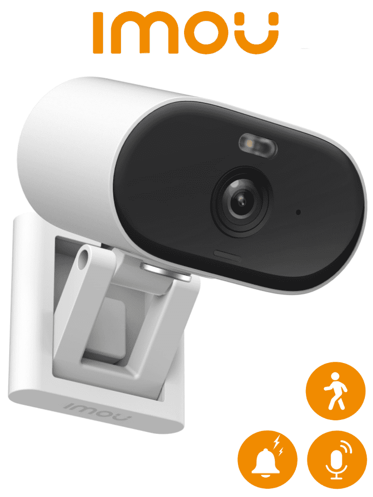IMOU VERSA (IPC-C22FN-C) - Cámara IP WiFi IMOU VERSA de 2 MP, con lente de 2.8 mm y 97° de apertura, ofrece compresión H.265, audio bidireccional, sirena, visión nocturna de 20 m, ranura MicroSD, detección de humanos y certificación IP65. #MCI2
