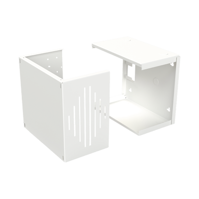 Gabinete para Resguardo de Sirena de 30 W (SF581A o SF581L No incluida), Preparación para Tamper (No incluido). 