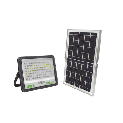 Reflector con Panel Solar 100 W /  Batería 3.2  V CD / T.C.C. 6 500 K / IP66.