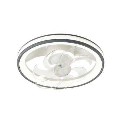 Ventilador de Techo con Luminario LED de  110 V CA 50/60 Hz /  88 W /4500 Lm / 6500 - 4 000 - 2 700 K /3 Tonos de Luz / 500 mm / 6 Velocidades / Dimeable /Color Blanco y Gris.