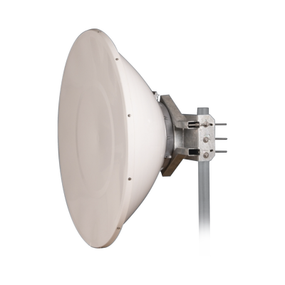 Antena Direccional de Alto Rendimiento / 35.5 dBi / 4 ft / 5.9-7 GHz / Conectores RP-SMA / Alto Aislamiento al Ruido / Fácil Montaje y herraje de acero inoxidable /  Radomo Incluido