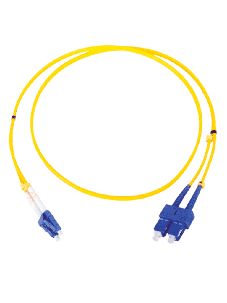 TCE  - LP-FO-6060B - Jumper LC-SC Monomodo / UPC / Duplex 2 mm / 1 metro / Amarillo #FO