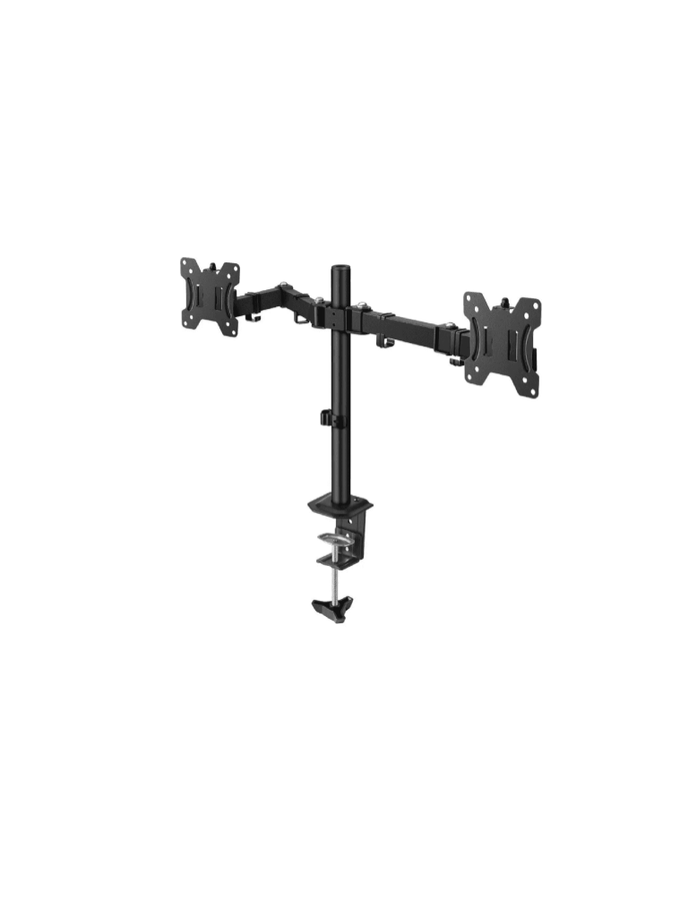 TCE LMG15NB - Soporte de Escritorio para 2 Monitores de 13 a 27" , Carga Máxima 9Kg por brazo , VESA 75x75mm / 100x100mm , Ajuste Inclinación y Rotación #OEM03