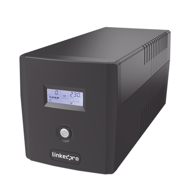 UPS 1000VA/600 W Pantalla LCD / Línea Interactiva 120Vca / 6 tomas 5-15R (4 Respaldadas) / Regulación de Voltaje / Protección RJ45