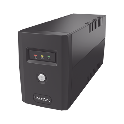 UPS 600VA/360 W Línea Interactiva / 6 Contactos 5-15R (4 Respaldadas) / Regulación de Voltaje / Protección RJ45 