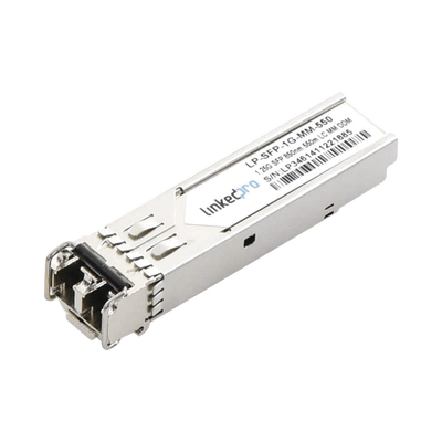 Transceptor Óptico SFP (Mini-Gbic) / Multimodo 850 nm / 1.25 Gbps / 1000BASE-SX / Conectores LC/UPC Dúplex / DDM / Hasta 550 m 