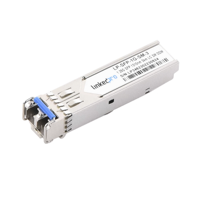 Transceptor Óptico SFP (Mini-Gbic) / Monomodo 1310 nm / 1.25 Gbps / 1000BASE-EX / Conectores LC/UPC Dúplex / DDM / Hasta 40 km 