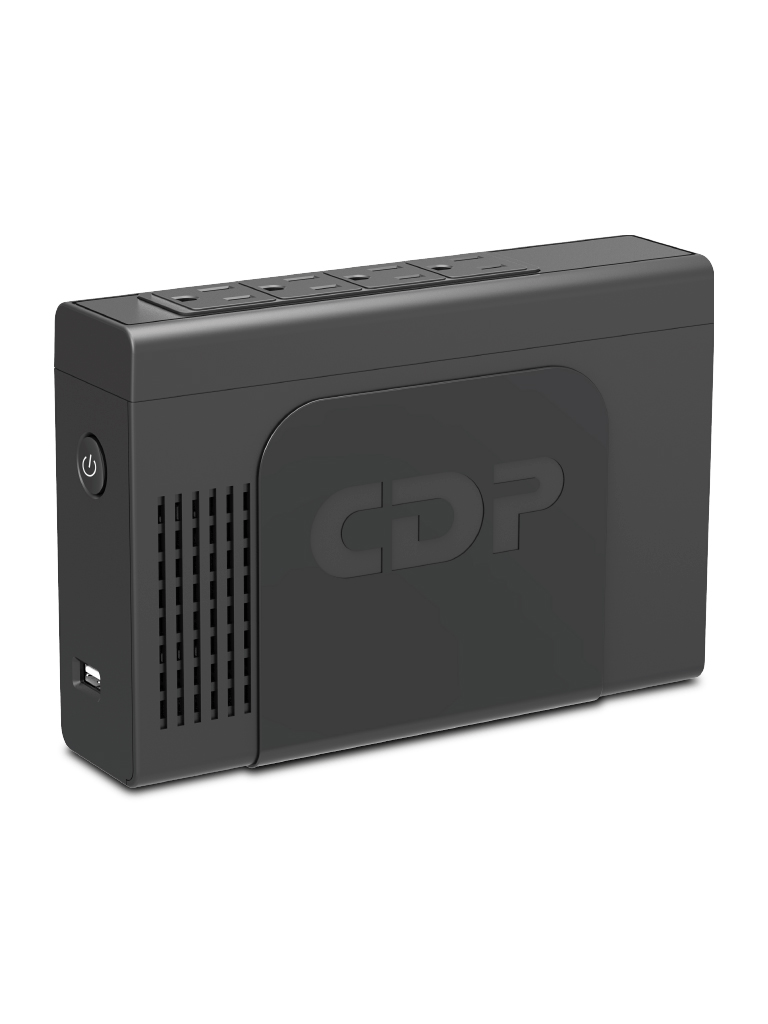 CDP Li-504 UPS Interactivo de 500VA / 250Watts / Entrada 120V / 4 Terminales de salida / Carga rapida mediante USB / Regulador / Respaldo 5 minutos a carga completa / Batería de Litio / Cuenta con 3 años de garantía #CDPDL