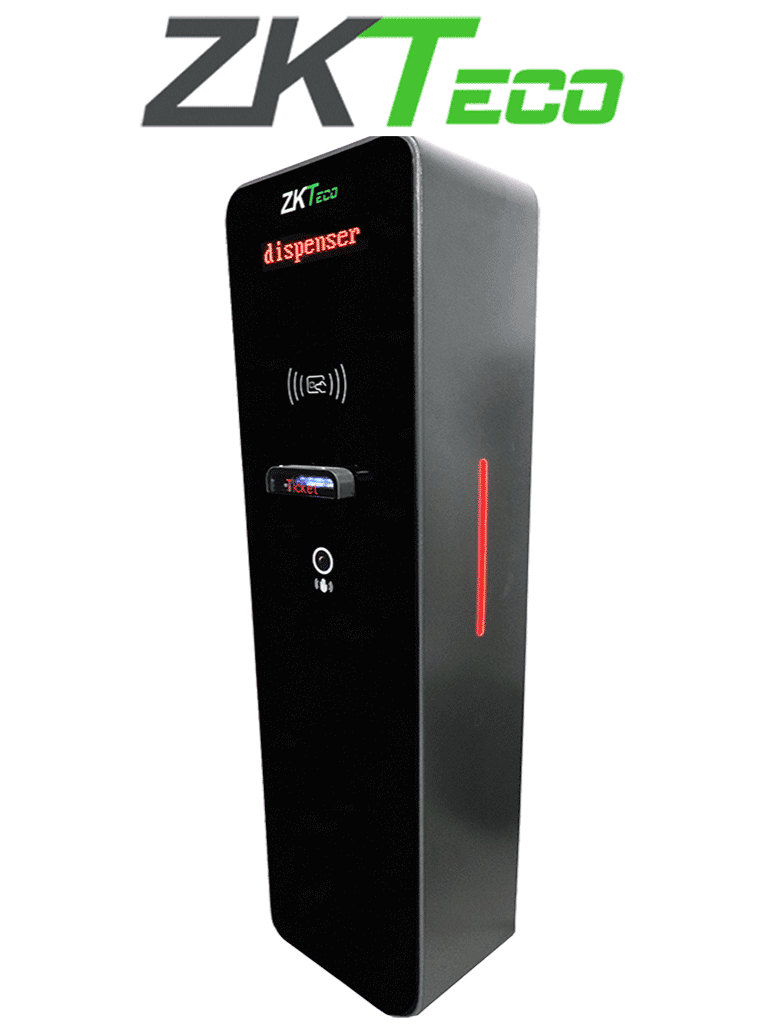 ZKTECO TBM01 - Dispensador de TIckets QR / Sin Contacto / Compatible con Sensor de Masa, VR10, UHF / Pantalla LED / Funciones de Voz / Requiere Software para cobro ZK Bio CV Security modulo de estacionamiento / Requiere Modulo TBM02