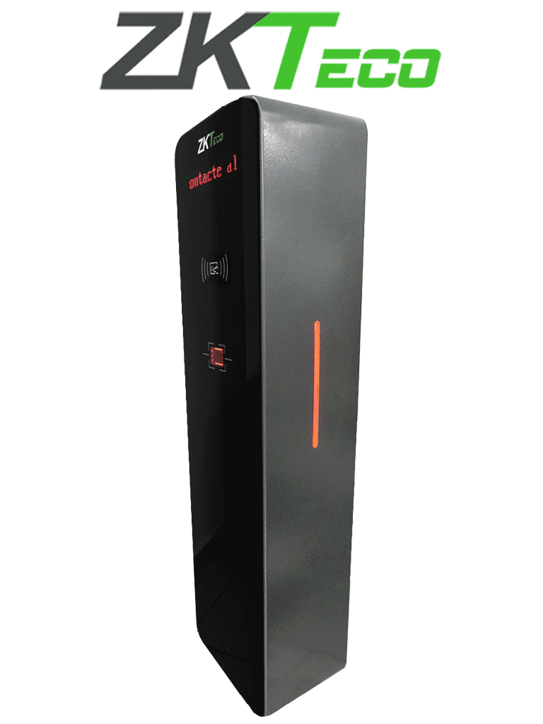 ZKTECO TBM02 - Lector de TIckets QR / Sin Contacto / Compatible con Sensor de Masa, VR10, UHF / Pantalla LED / Funciones de Voz / Requiere Software para cobro ZK Bio CV Security / Requiere Modulo TBM01