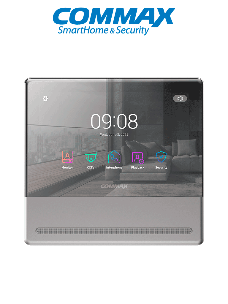 COMMAX CMV70MX - Monitor Touch para videoportero 7 pulgadas / diseño slim / WiFi App Hey Commax / compatible con Android&iOS, /Memoria SD/ Compatible con frentes de calle Commax  #CMX