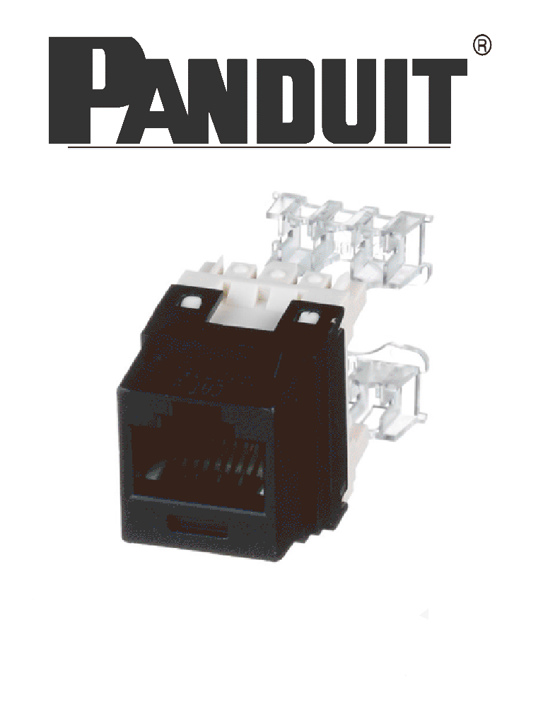 PANDUIT NK688MBL - Jack UTP RJ45 Cat6 / Tipo Keystone / Categoría 6 / Negro