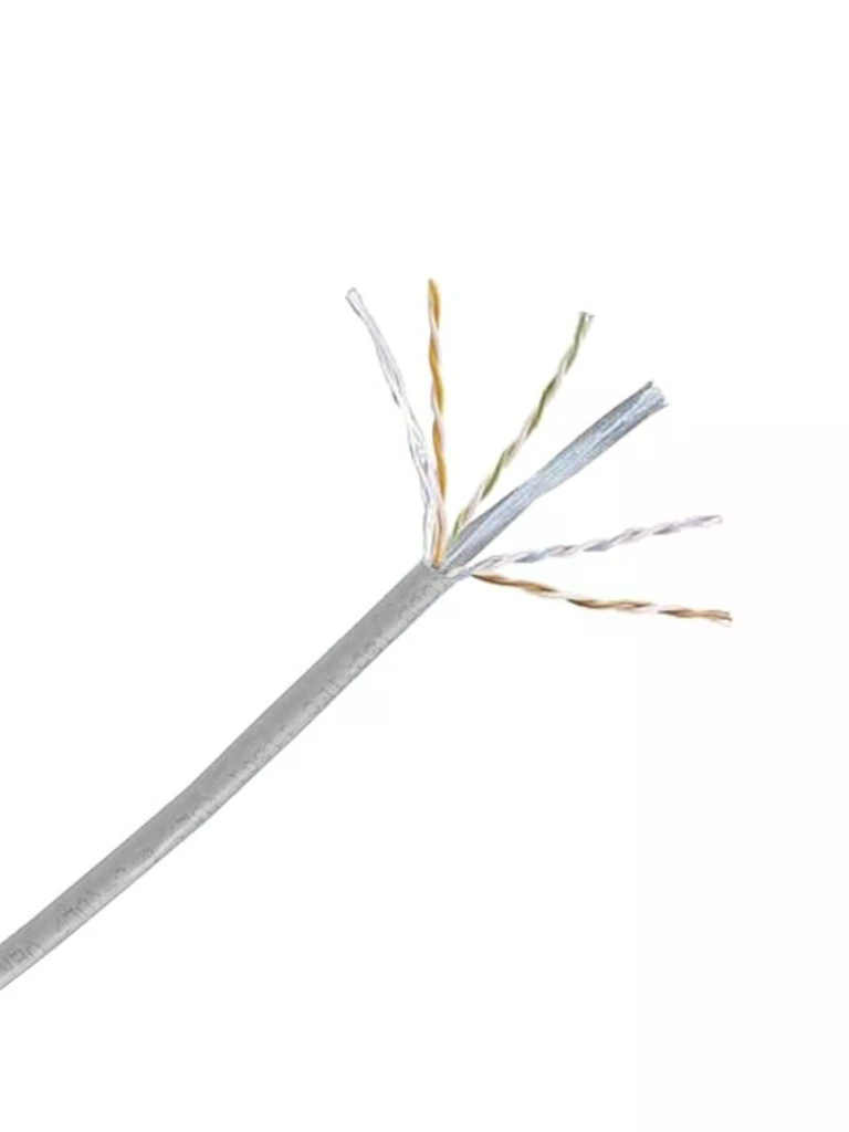 PANDUIT NUC6C04IG-FE Bobina de Cable UTP CAT 6 100% cobre, NetKey / Caja con 1,000 Pies (305 metros) / 4 pares / 24 AWG / Categoría 6 / Gris #MCI1