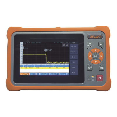 OTDR para pruebas en Enlaces de Fibra Óptica, longitudes de onda 1310 y 1550 nm, entrada SC/APC 