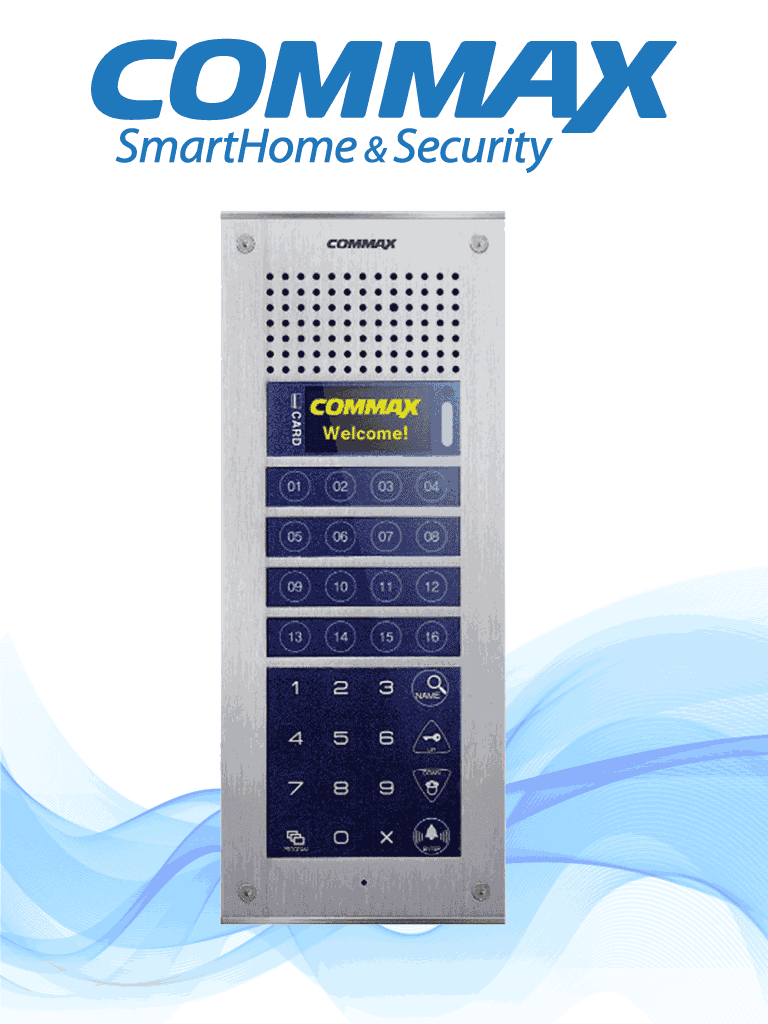 COMMAX CMP4BCT - Frente de calle para solución de videoporteros para apartamentos, soporta hasta 300 monitores de la marca Commax, cuenta con función de apertura de puerta, compatible con estación de guardia/ #Modum