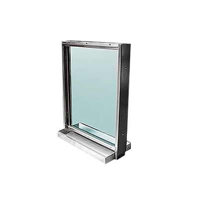  Ventana blindada Nivel III / Acero Inoxidable / 38mm de espesor / Charola pasa documentos