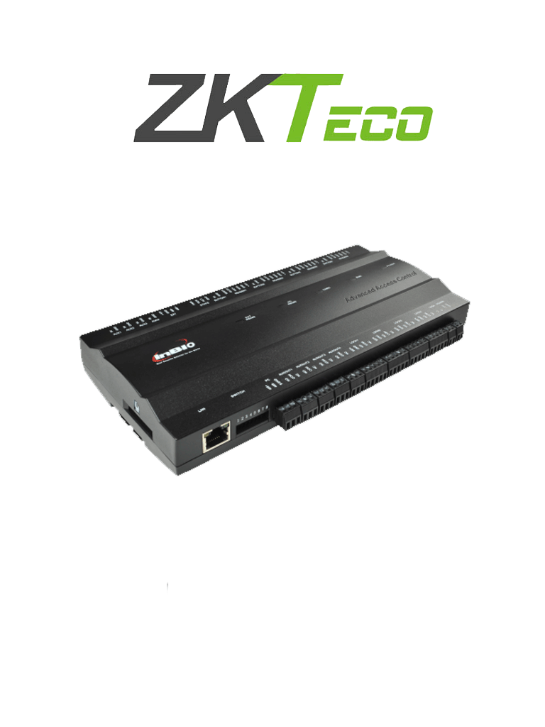 ZKTECO INBIO460 - Control de Acceso para 4 Puertas / 4 Lectoras / 3000 Huellas / 100000 Registros 