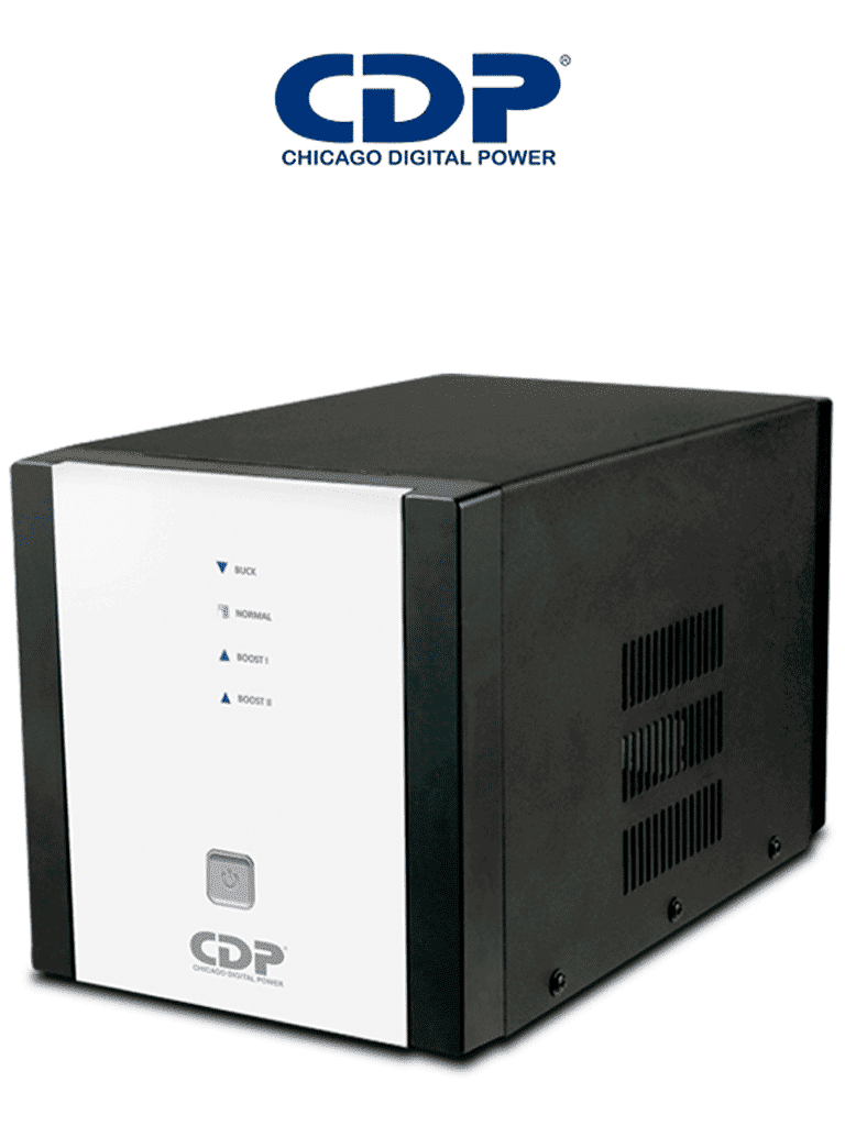 CDP R-AVR2408 - Regulador / Especial para motores / 2400VA / 1800W / 9 Terminales de salida / 1 Terminal de salida NEMA5-20R / Retardante a incendio #CDPDL