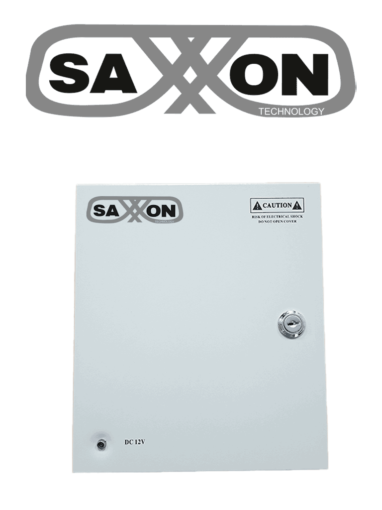 SAXXON SX5A6CH - Fuente de Poder Profesional 12 VCD / 6 Canales / 0.6 Amperes por Canal / Protección contra Sobrecargas / Led Indicador de Funcionamiento