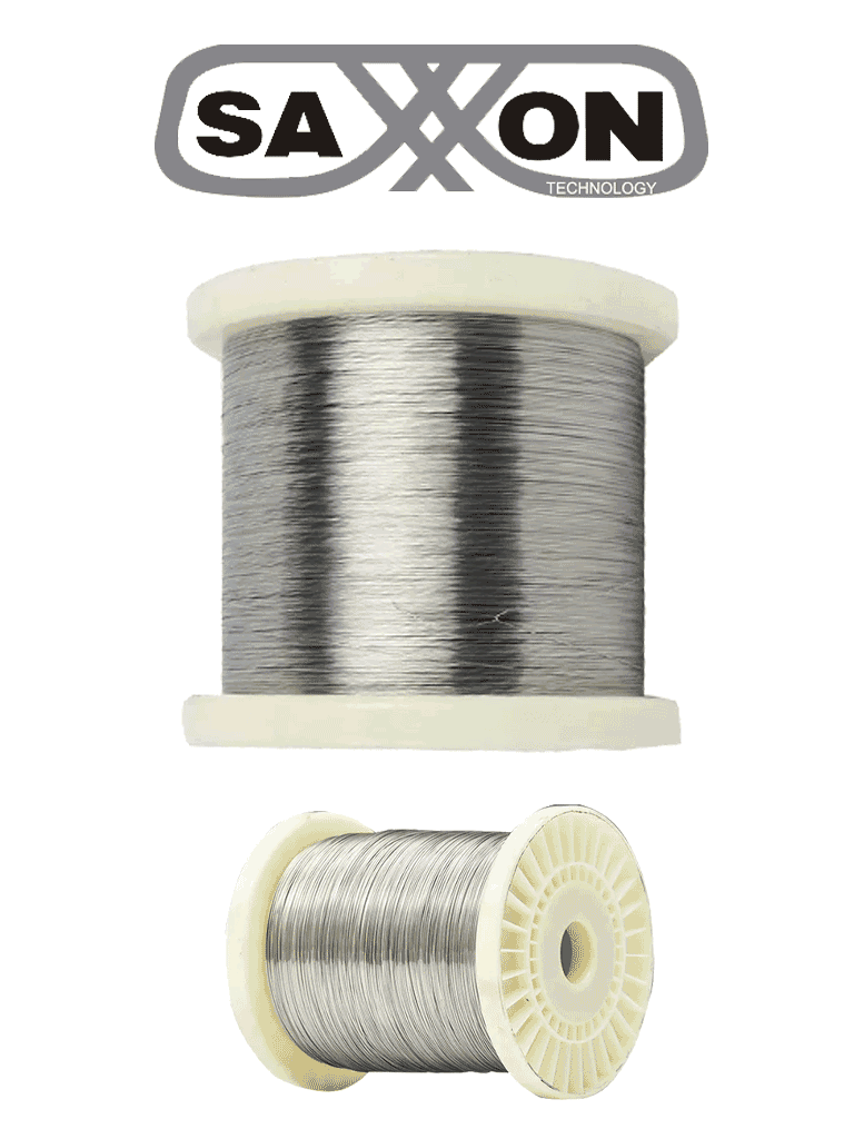 SAXXON ALUWIRE - Bobina de alambre de aluminio calibre 16 AGW / de 1.29 mm ideal para líneas de cerco eléctrico de Yonusa / Resistente a la corrosión, ideal para ambientes extremos / Hasta 500 mts lineales #Y1