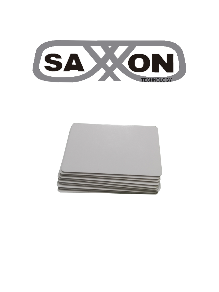 SAXXON SAXDUAL03 - TAG De PVC Con Tecnología Dual / UHF / ID / Compatible con Lectoras SAXR2656 & SAXR2657 y de Lectoras de Proximidad 125 khz / EPC GEN2 / Folio Impreso / Imprimibles Compatibles con Controles de Acceso #SX1