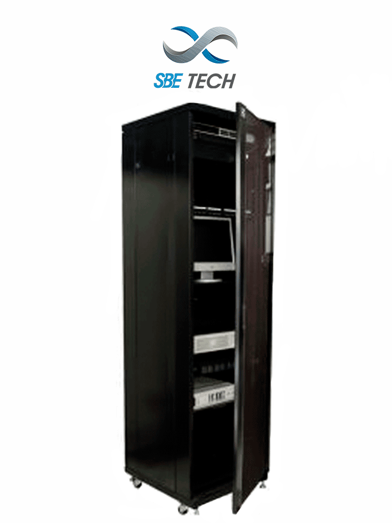 SBETECH SBE-GNL42URP600PC - Gabinete de Piso de 42 UR con puerta de cristal y una profundidad de 60.0 cm.#MARSBE