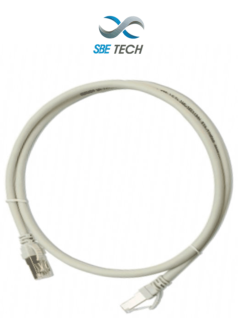 SBETECH PCC610MGY- Patch Cord Cat 6 con bota inyectada y moldeada 1m Gris