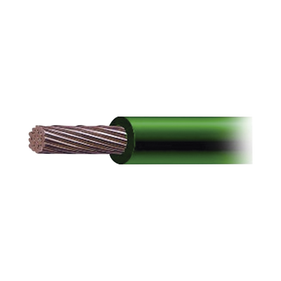 Cable de Cobre Recubierto THW-LS Calibre 4 AWG 19 Hilos Color Verde (500 Metros)