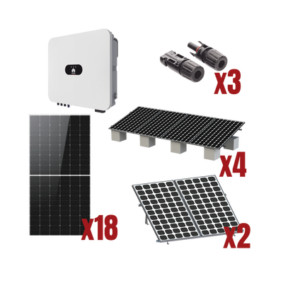 Kit Solar Interconexion  / 10kW  220Vca / Inversor HUAWEI / Montaje Incluido  