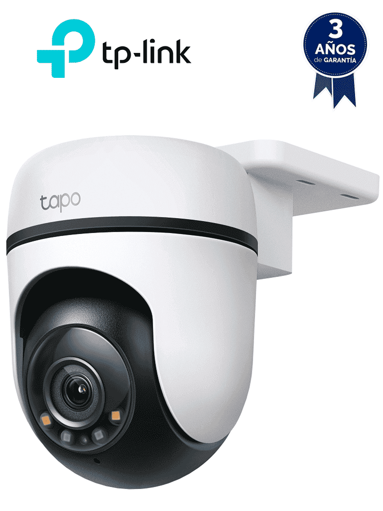 TP-LINK TAPO C500 -  Cámara PT WiFi para exterior de 2 MP con visión nocturna, notificación push, WiFi 2.4 #DL79GHz, ranura para Micro SD y audio de doble vía. #TP3