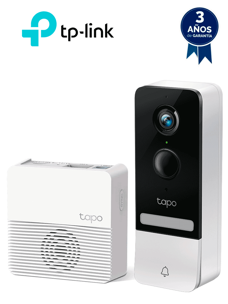 TP-LINK TAPO D230S1 - Videoportero WiFi de 5 MP con visión nocturna, ángulo de visión de 160 grados, batería de larga duración, sonido bidireccional,  WiFi 2.4 GHz, ranura para Micro SD y grado de protección IP64.#2025TPL
