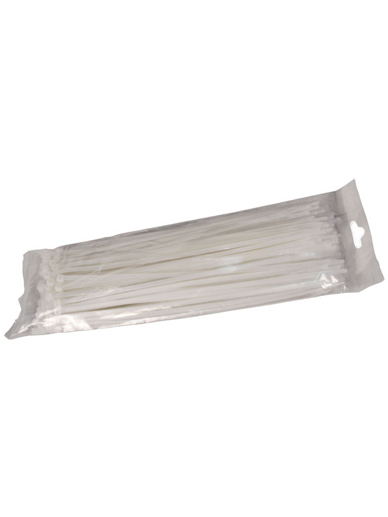 SAXXON CN25X100 - Cincho sujetacable / 2.5  mm X 100  mm / Blanco / Bolsa con 100 piezas / Nylon