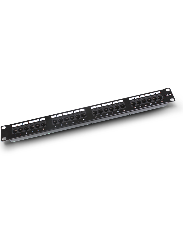 SAXXON P19724N5 - Patch Panel 24 puertos / CAT 5E / 19 Pulgadas / Montaje en rack / 1U