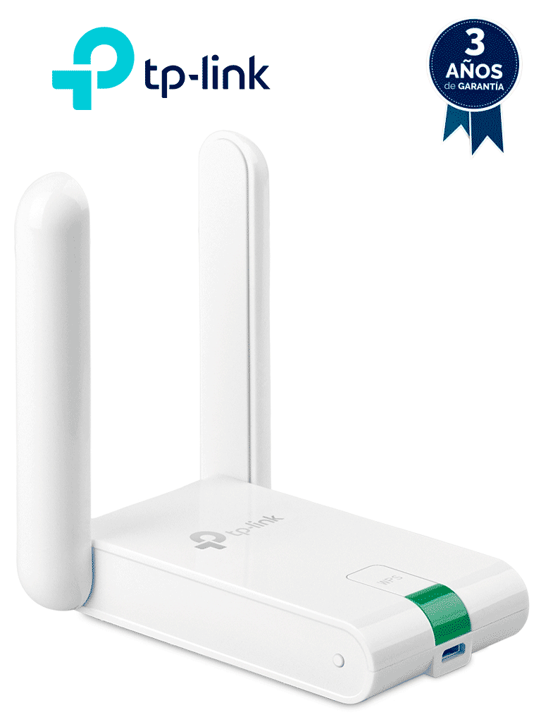 TP-LINK - TL-WN822N / Adaptador USB Inalámbrico / Alta Sensibilidad / 300 Mbps 