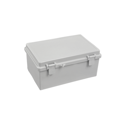 Gabinete Plástico para Exterior (IP65) de 150 x 220 x 105 mm Cierre por Broche. 