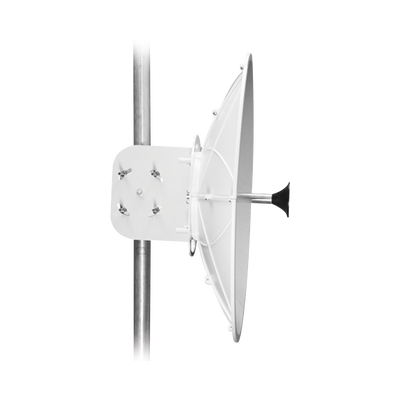 Antena direccional para B11, Doble polaridad, 10 a 11.7 GHz, 2 ft, Alta ganancia en 34 dBi, Montaje incluido  
