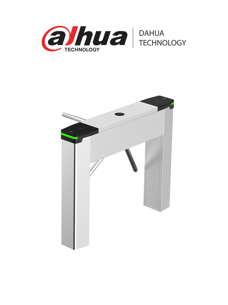 DAHUA DHI-ASGG520T-Es un torniquete peatonal fabricado en acero inoxidable. Ofrece ajuste de tiempo de desbloqueo, indicadores de luz y sonido ajustables, y funciones de emergencia. Incluye lector de entrada/salida y controlador, garantizando seguridad.