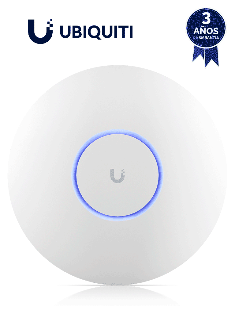UBIQUITI U7-PRO- AP WIFI 7 con frecuencia de 6GHZ libre de interferencia , Montaje en techo , 1 Puerto RJ45 de 2.5 GbE , 5765 Mbps en 6Ghz , Alimentación por POE 802.3at , 300 usuarios. #preventa#ANIVUBI