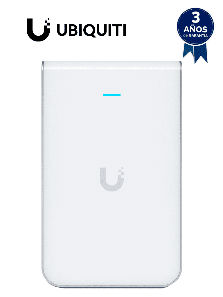 UBIQUITI UAP-IW-HD- UniFi AC: Access Point de interior para pared con doble banda, MU-MIMO 4x4, 5 puertos Gigabit, PoE, hasta 2033 Mbps.  #UBI19DL