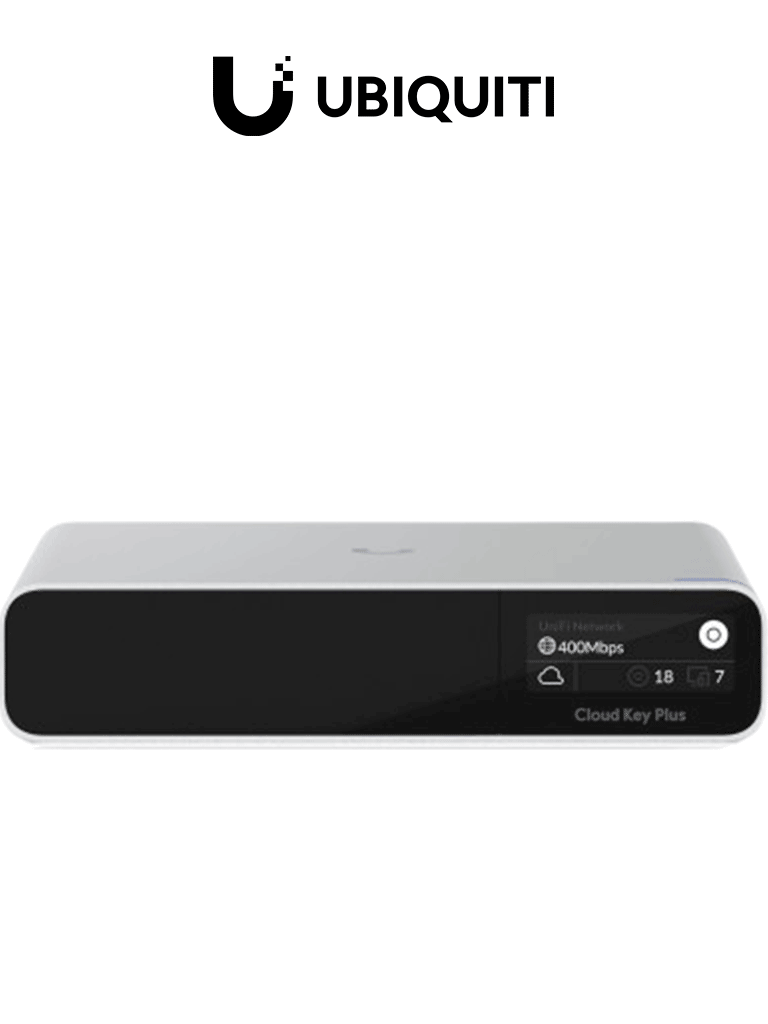 UBIQUITI UCK-G2-PLUS - Controlador UniFi Cloud Key con procesador de 8 núcleos, 2GB de RAM, 1TB de almacenamiento y capacidad de administración unificada para equipos UniFi.